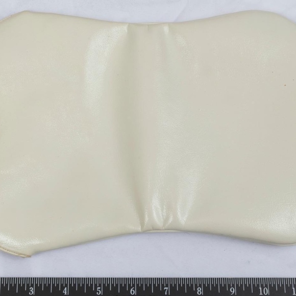 Vintage White Vinyl Clutch Handbag Clasp Elaine - Picture 5 of 7